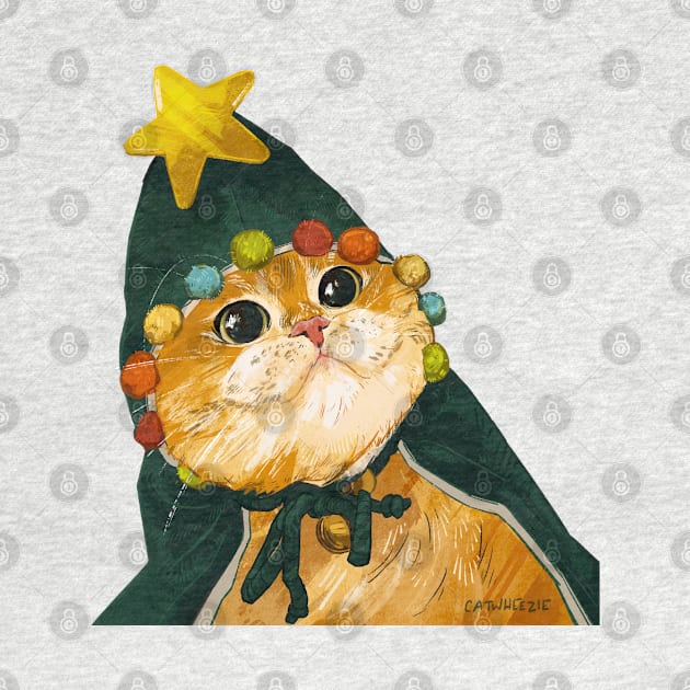 Christmas Tree Cat Hat! by Catwheezie